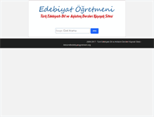 Tablet Screenshot of edebiyatogretmeni.org